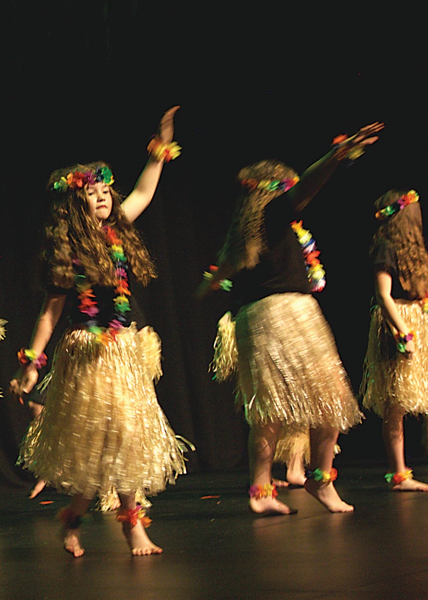 Left: Evolet Wiggett from the Drouin junior school campus performs