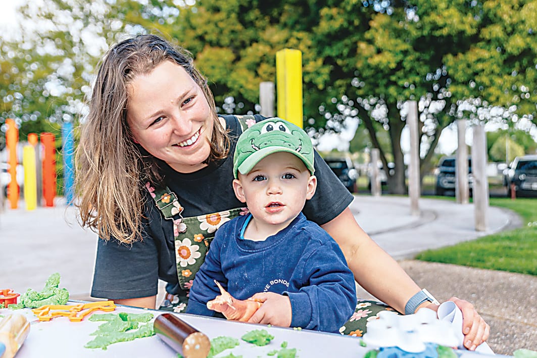 Sophie and Ned Fredrickson join local families for a morning of fun activities in Trafalgar.