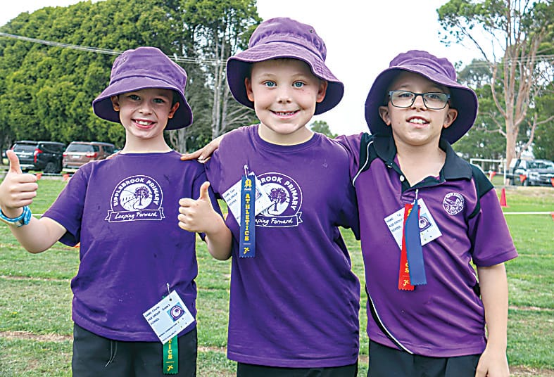 There were already a few ribbons won for Ripplebrook's Charlie Berryman, Cam Pearson and Taj Brooks.