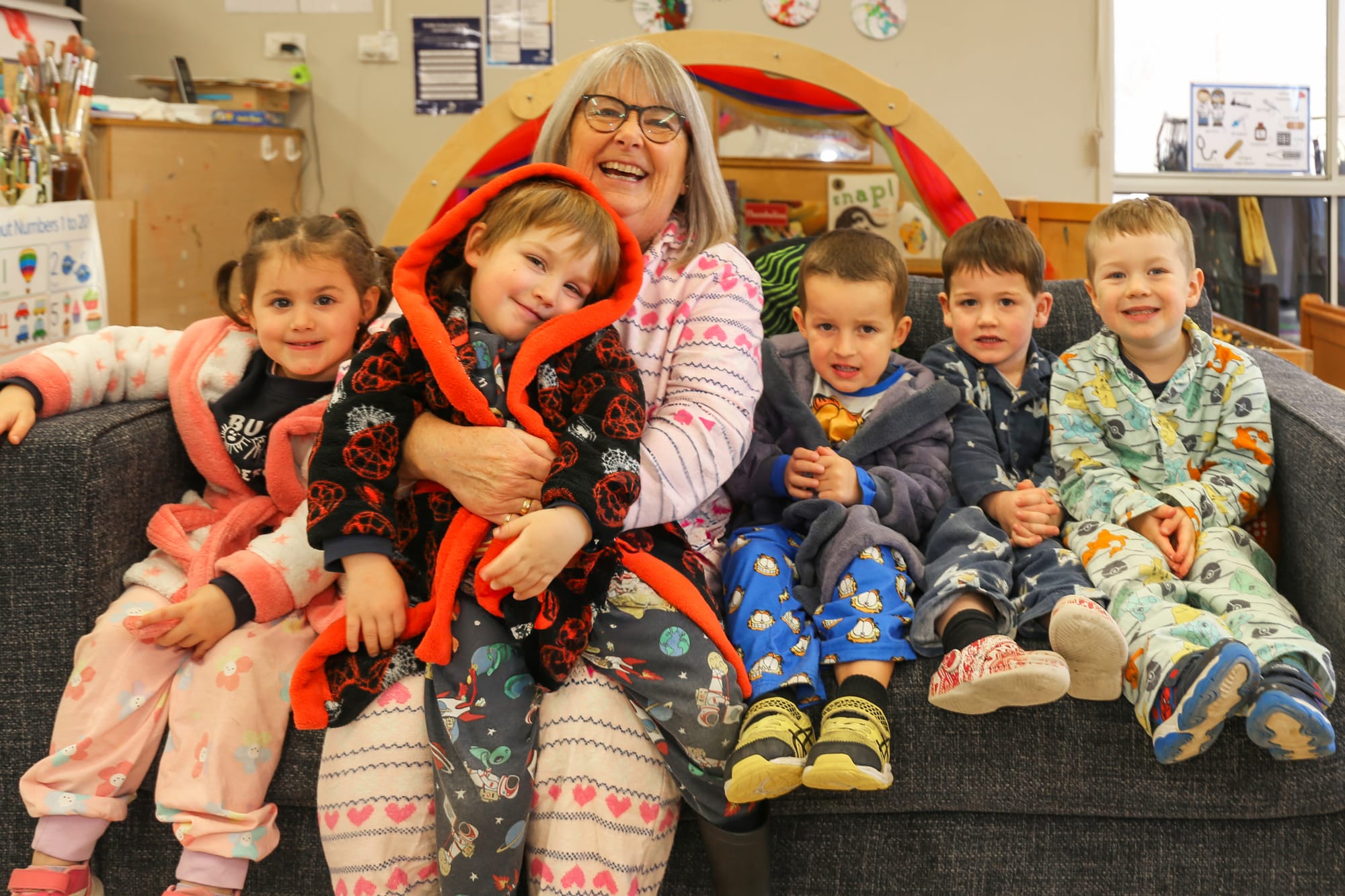 Bunyip and Garfield Pyjama Day, July 4, 2025