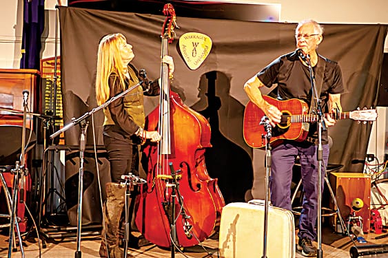 Sandy Bateman and John Graham jamming together at a recent WAU performance.