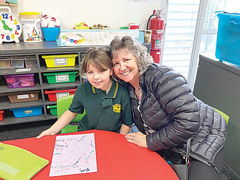 Hayley with her grandmother.