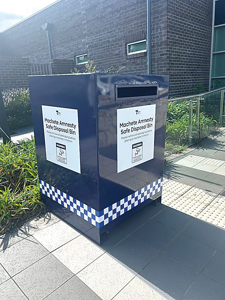 Machete bin in Warragul