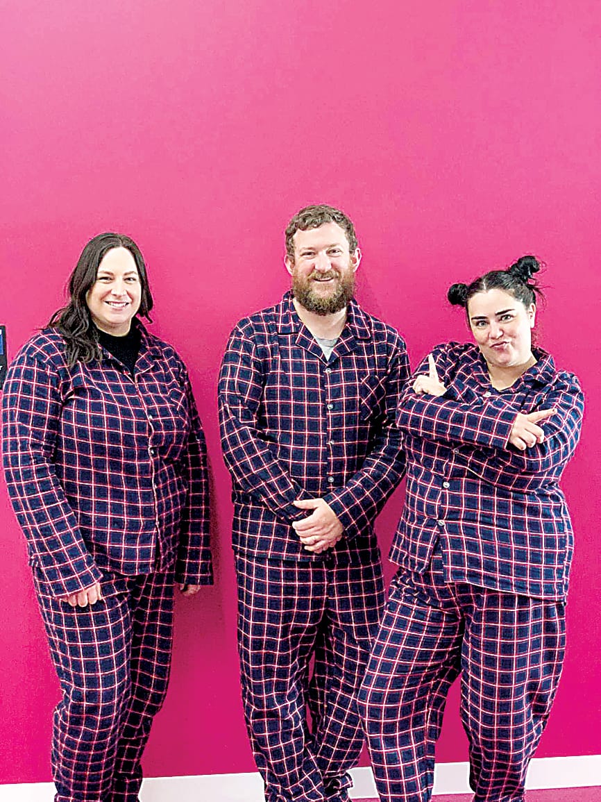 Drouin Primary School Junior School Councillors were pleased with the success of their PJ day (back Ryder, Harper, Kate, Chloe, Eavie, Abby, (centre) Yinka, Ruby, Hazel, Ash, (front) Zeth and Tayah.