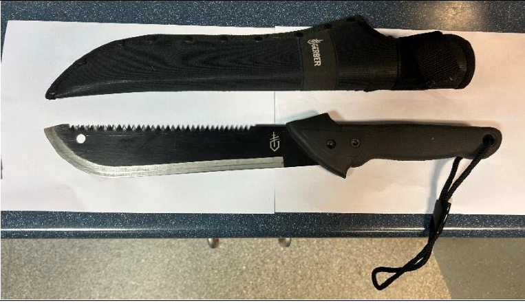 Machete found in Drouin park