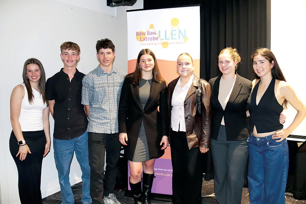 Year 10 Marist-Sion College students at the Inspiring Young People dinner (from left) Caitlyn Beale, Andrew Mills, Jacob Rushbury, Olivia Jink, Eloise Johnson, Ashlee Rogers and Erin Kondo.