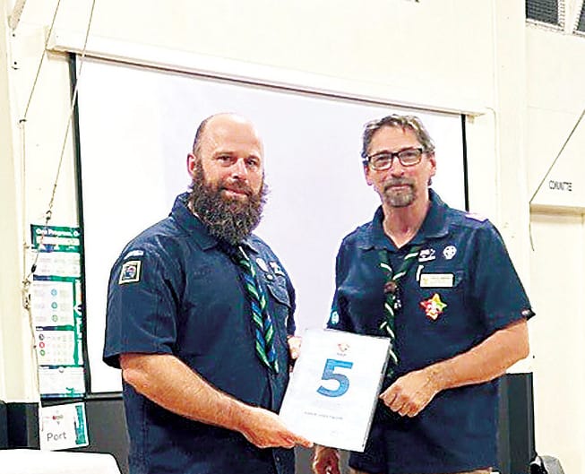 Scouting service recognised