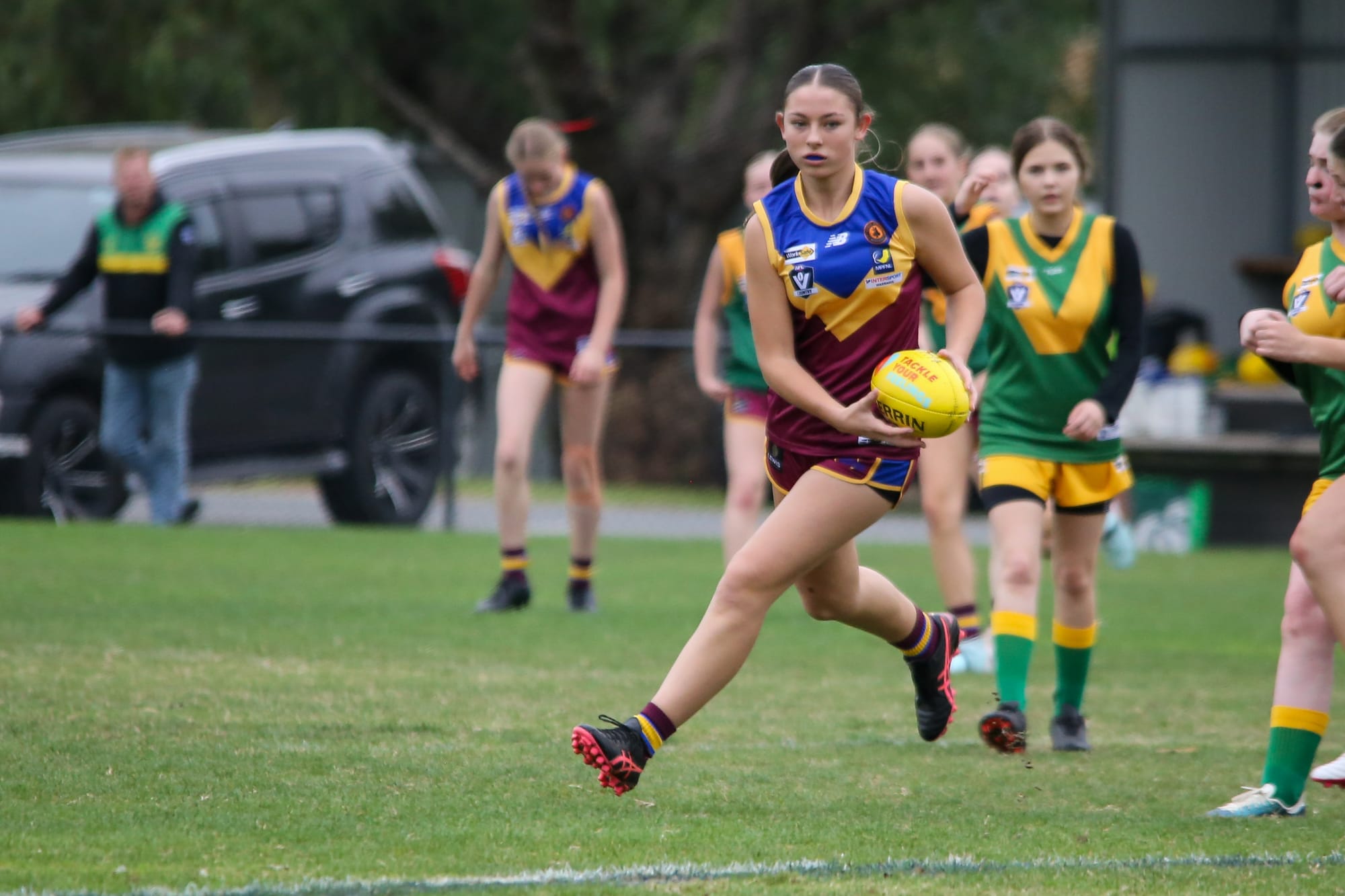 Female Football Gippsland Under 16s - Dusties v Hill End - April 27, 2025