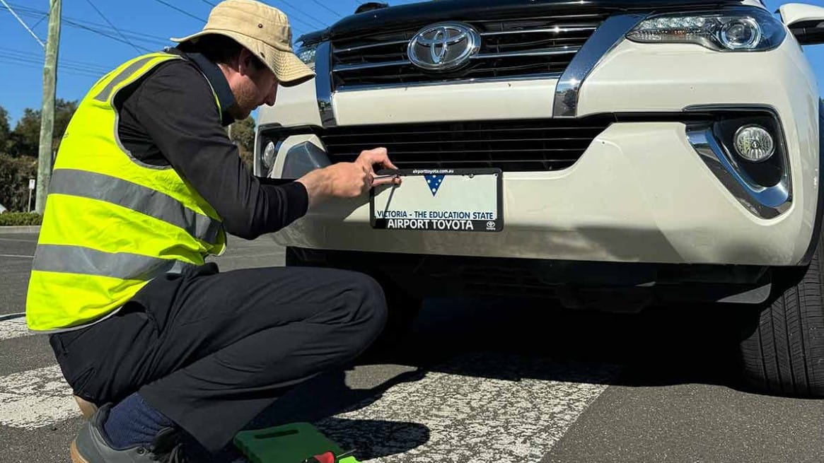 Protect against number plate theft