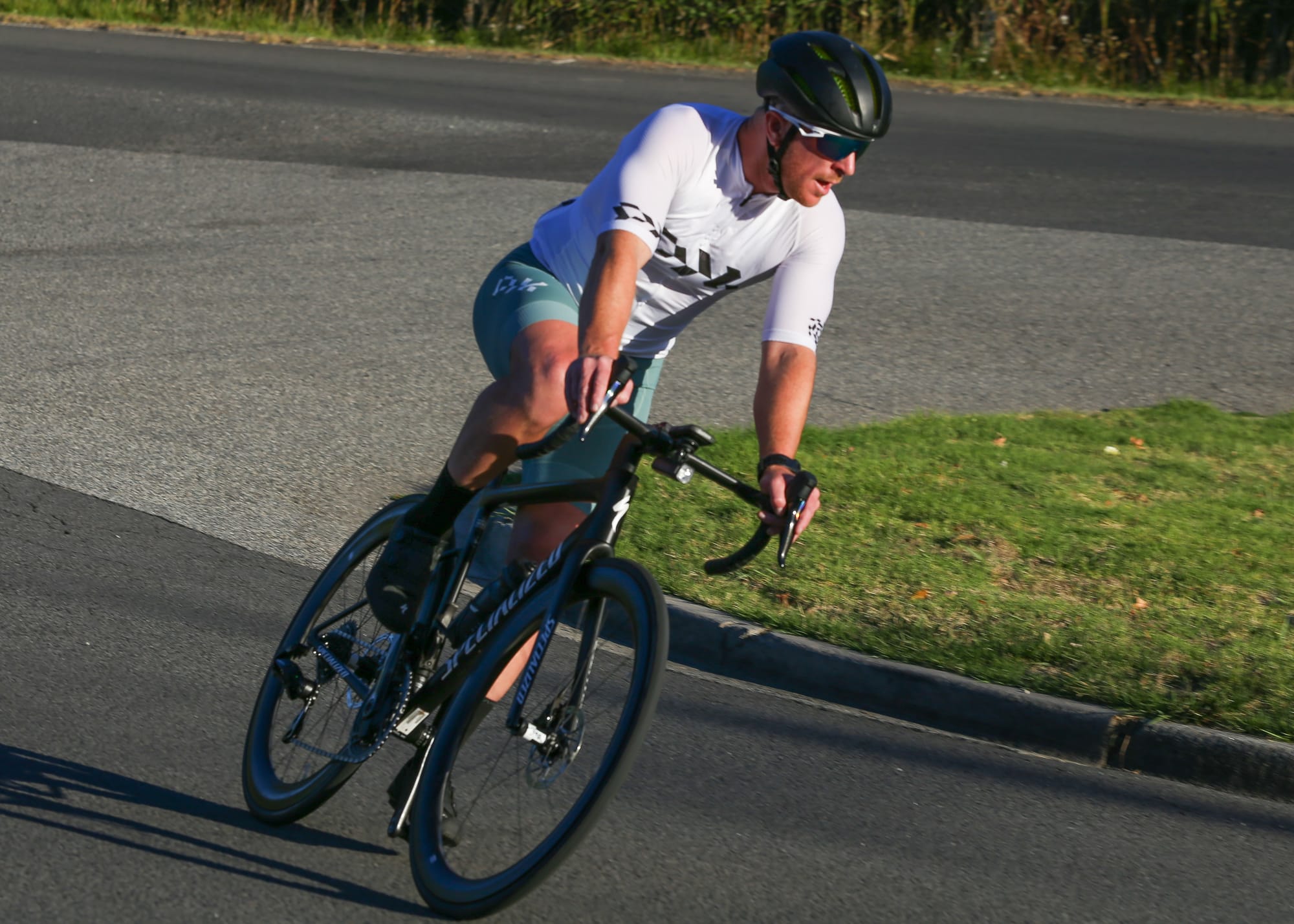 Ben Saliba begins to pick up the pace with some racers in his sights.