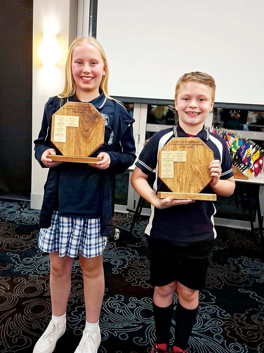 Students learn public speaking skills