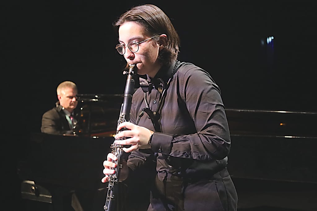 Year nine student George Pergl-Tormai performing 