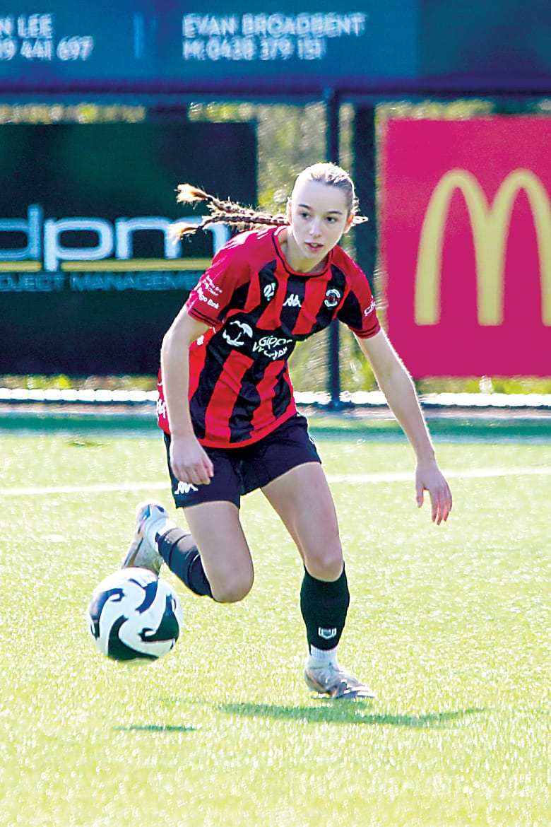 Junior soccer - under 14 girls Gippsland United v Chelsea Rebels - August 16, 2025