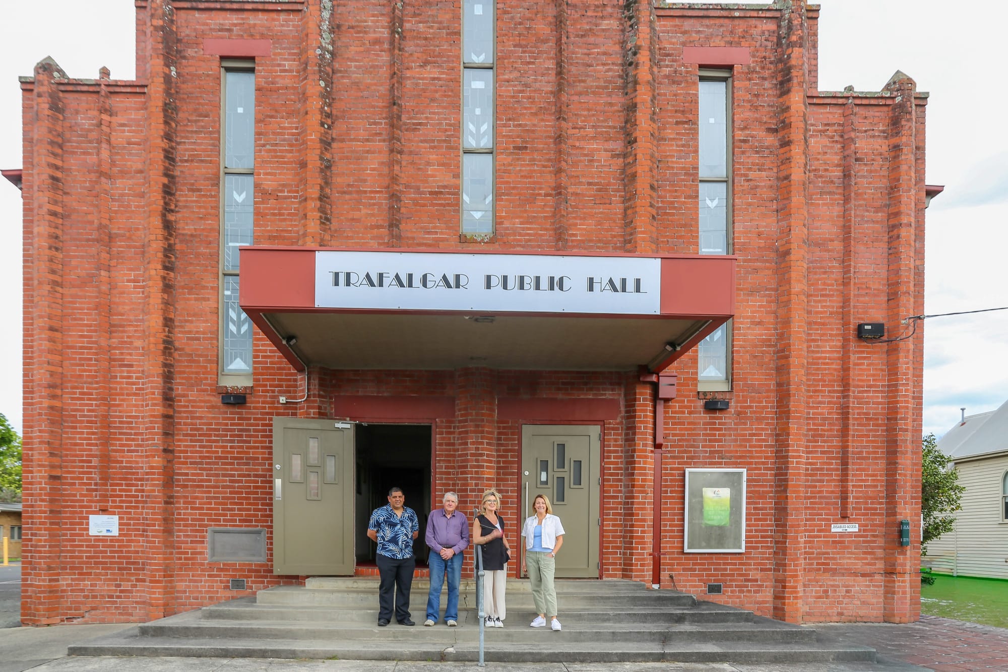 Community support helps hall