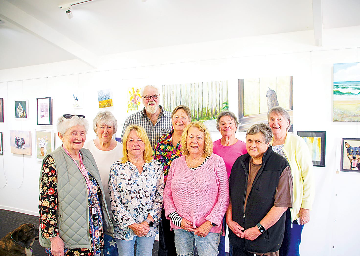 Wide variety of local paintings on display