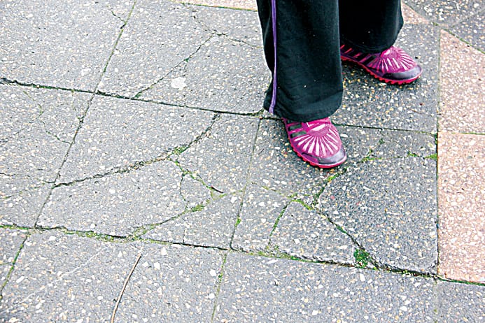 Dangerous footpath repaired
