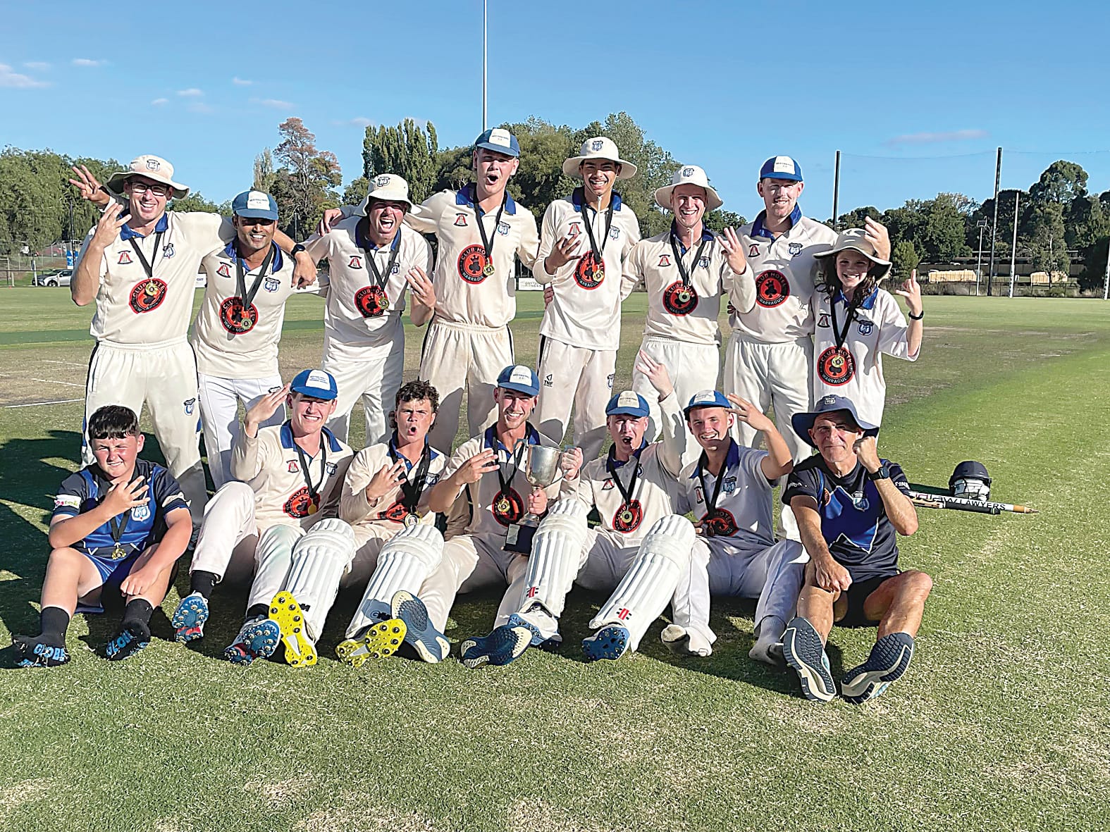 Rare air as Warriors complete threepeat in division one
