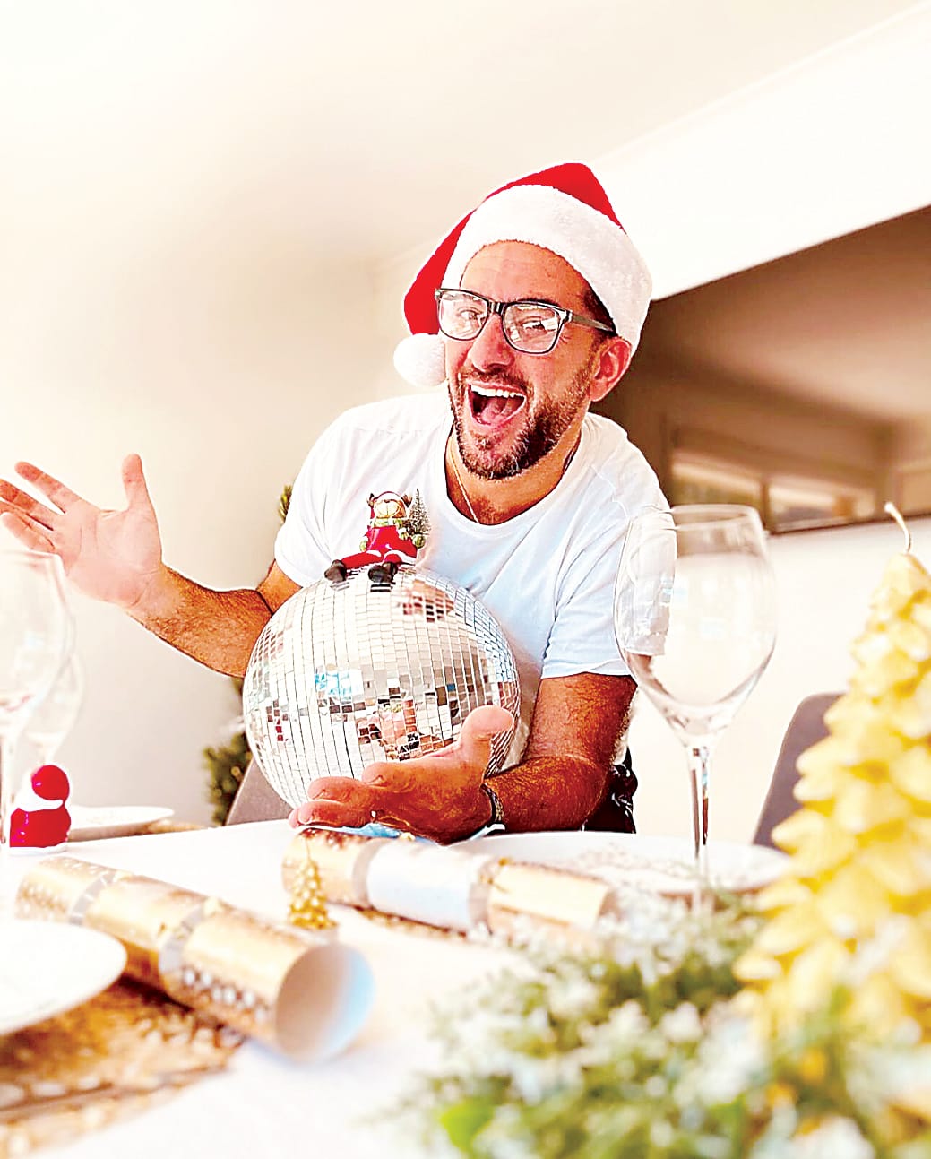 Fancy Disco DJ spreads cheer