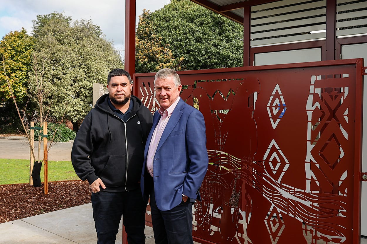 Indigenous art in park