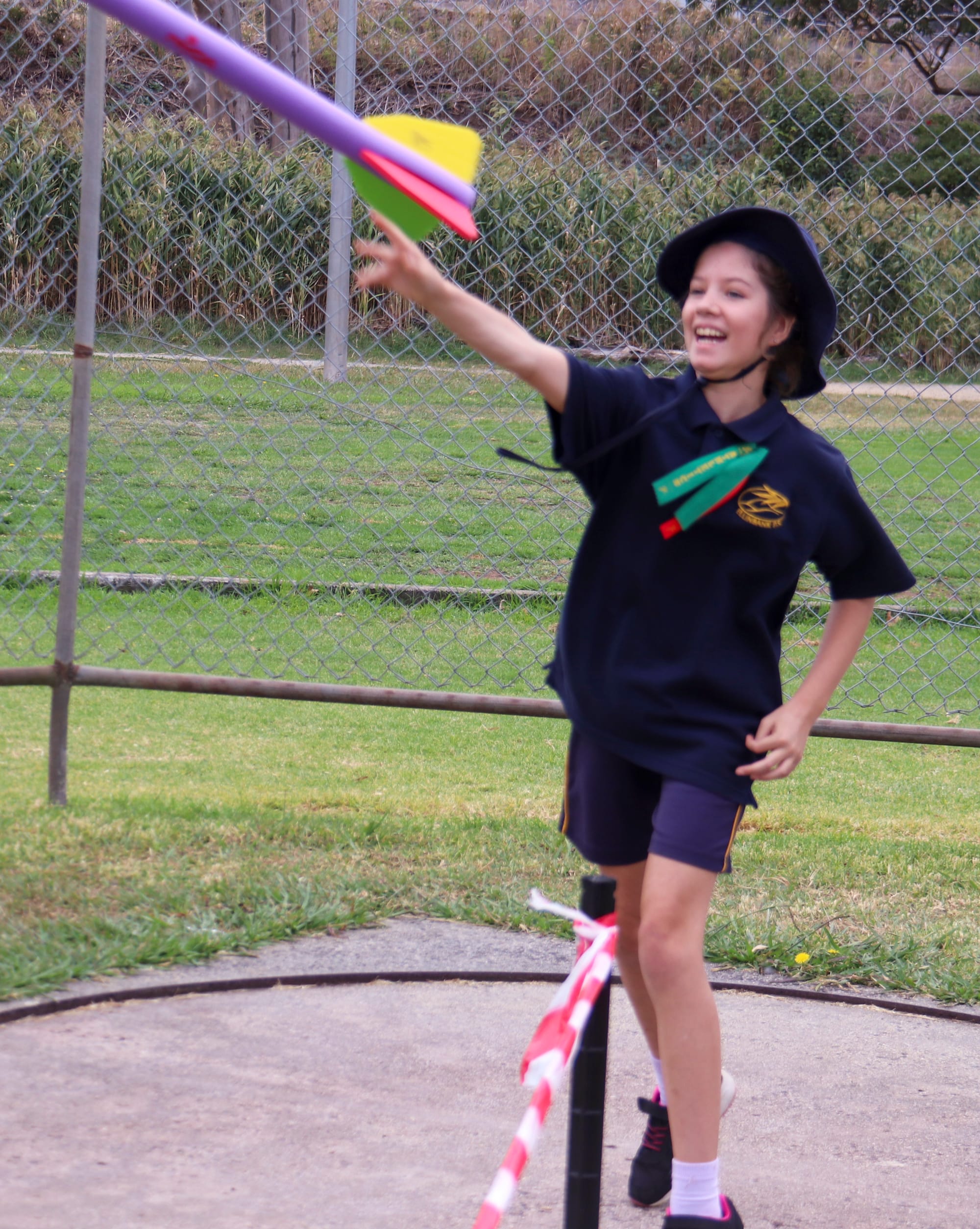 Letting her missile fly is Ellinbank's Eden Conroy.