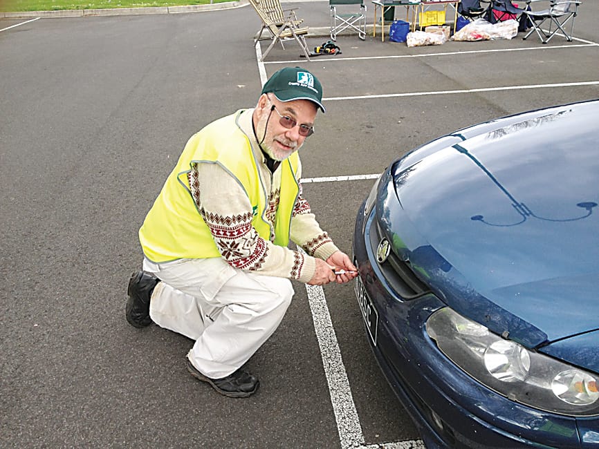 Protect against number plate theft