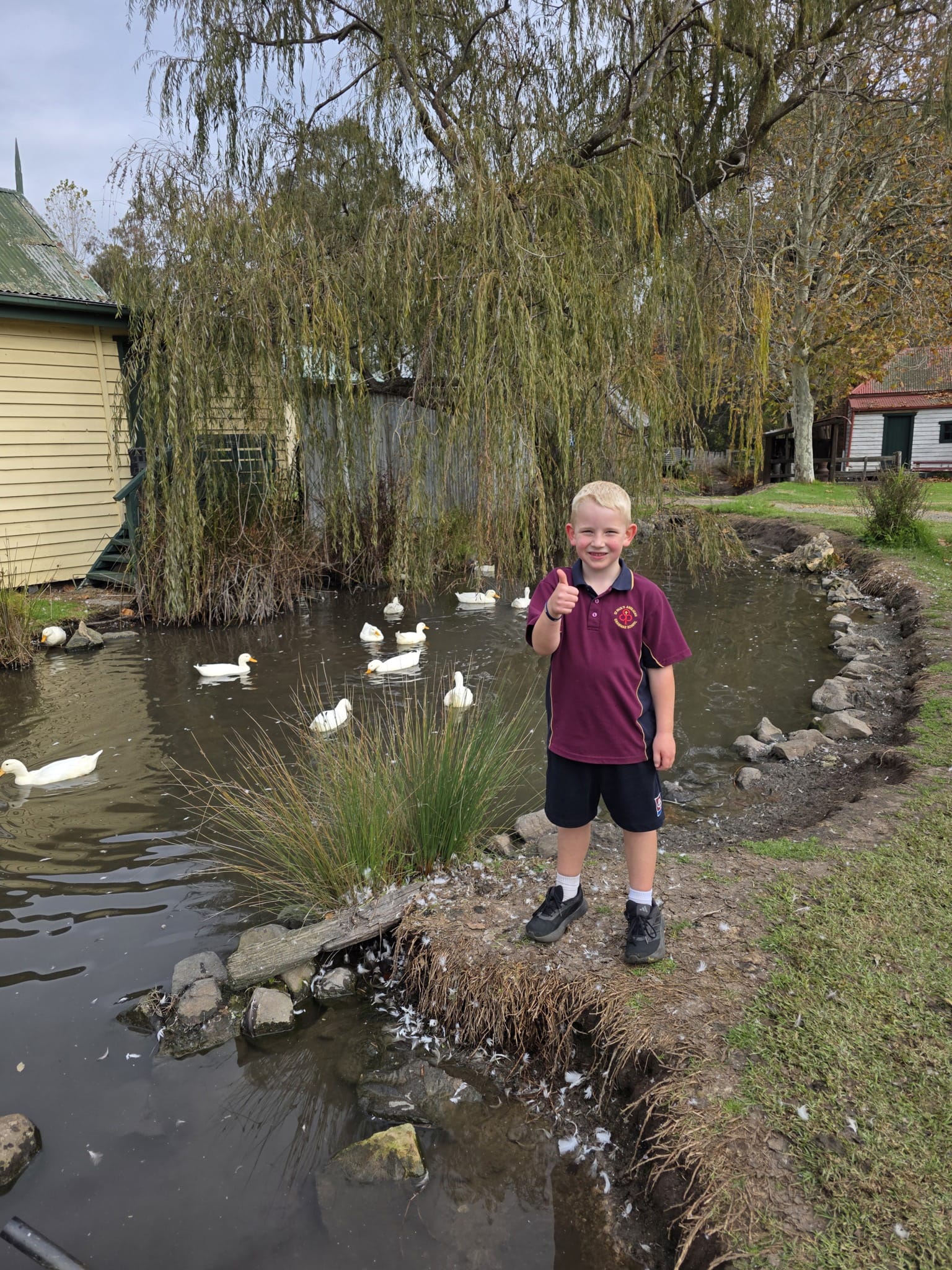 Mack Flint enjoying the local wildlife.