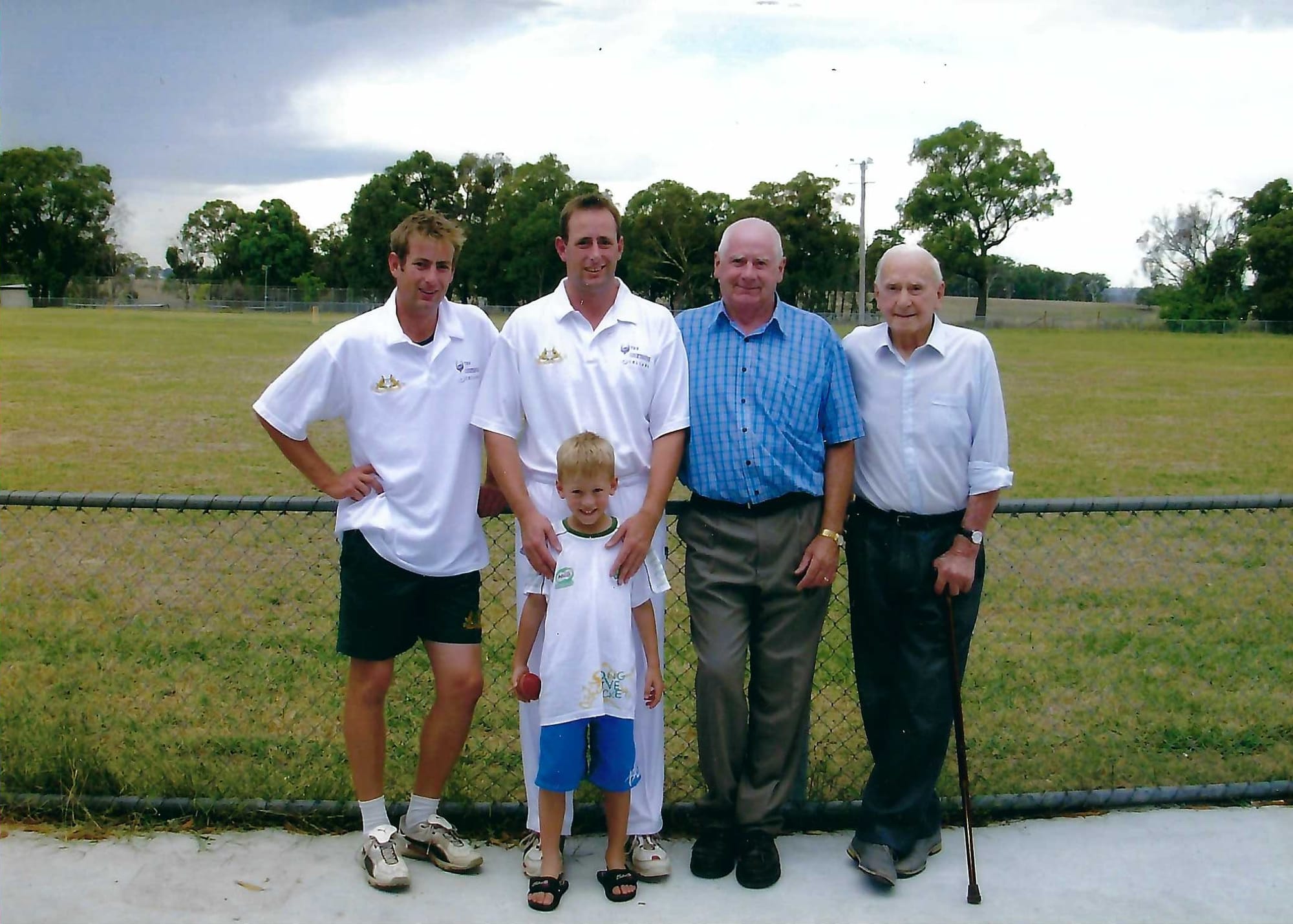 Four generations of Phillips cricket at Hallora
