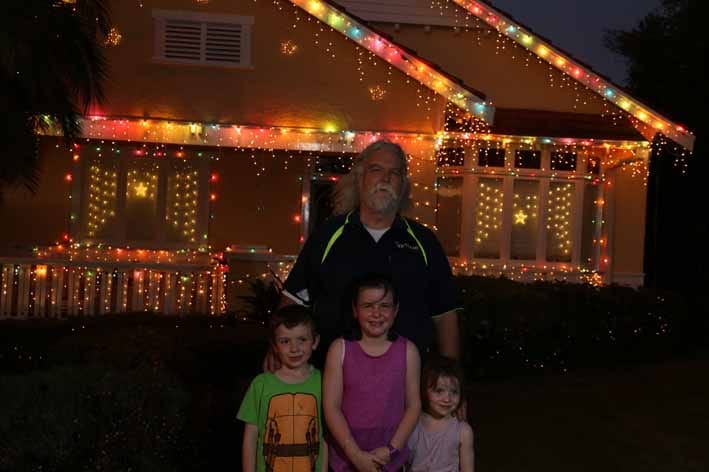 Lighting up for Christmas