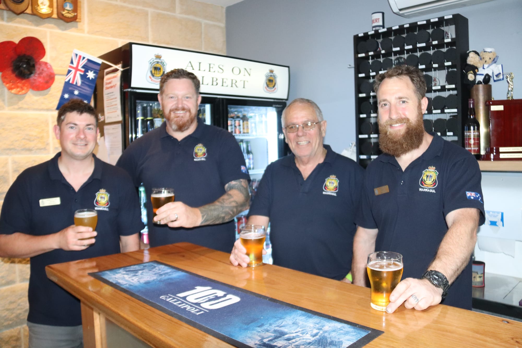 Raising a glass for veterans