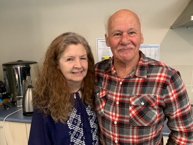 Sue and Ben Garratt enjoy the grandparents day celebration.