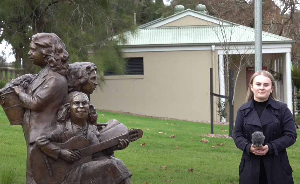 Three Kurnai Women statue - video