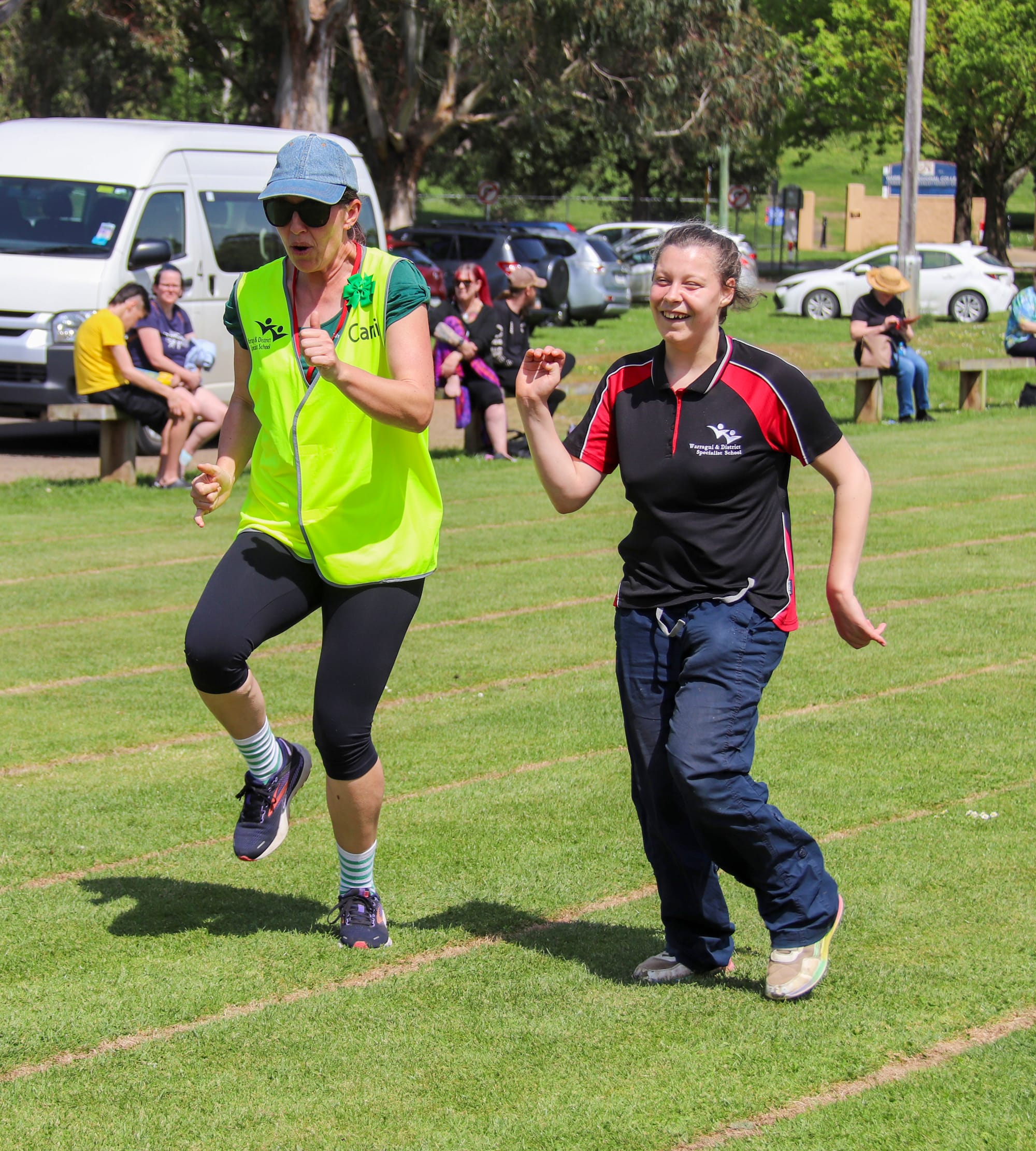 Staff member Carli and Tash