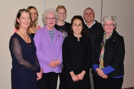 Four bursary recipients.