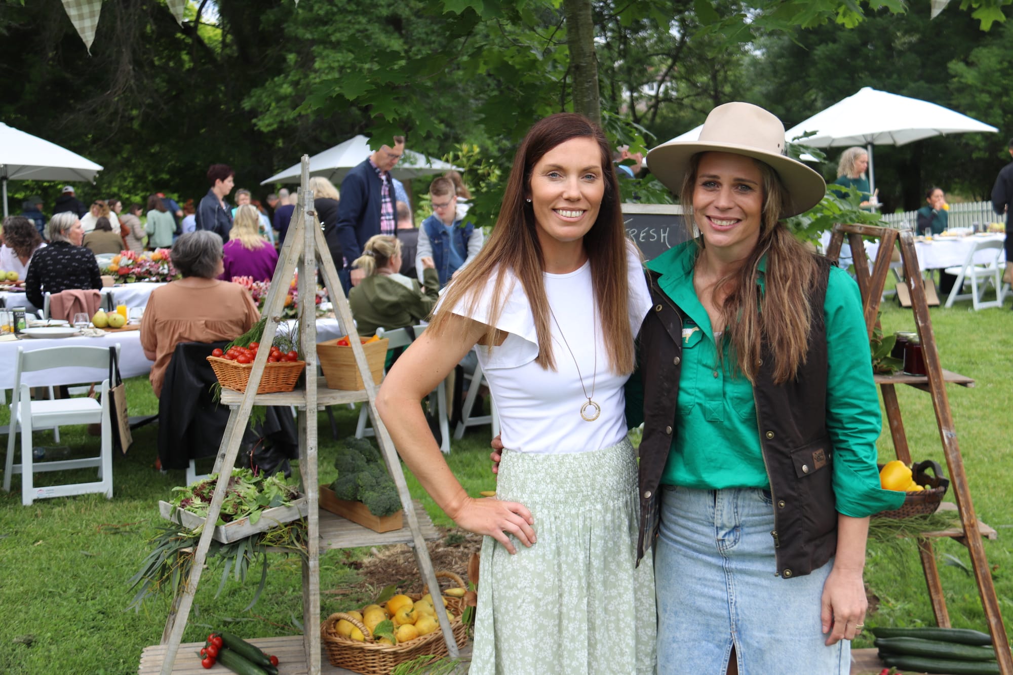 Warragul Farmers Market co-ordinator Erin Polson and founder Sallie Jones were organisers of Saturday's Grazing Brunch as part of the Melbourne Food and Wine Festival.