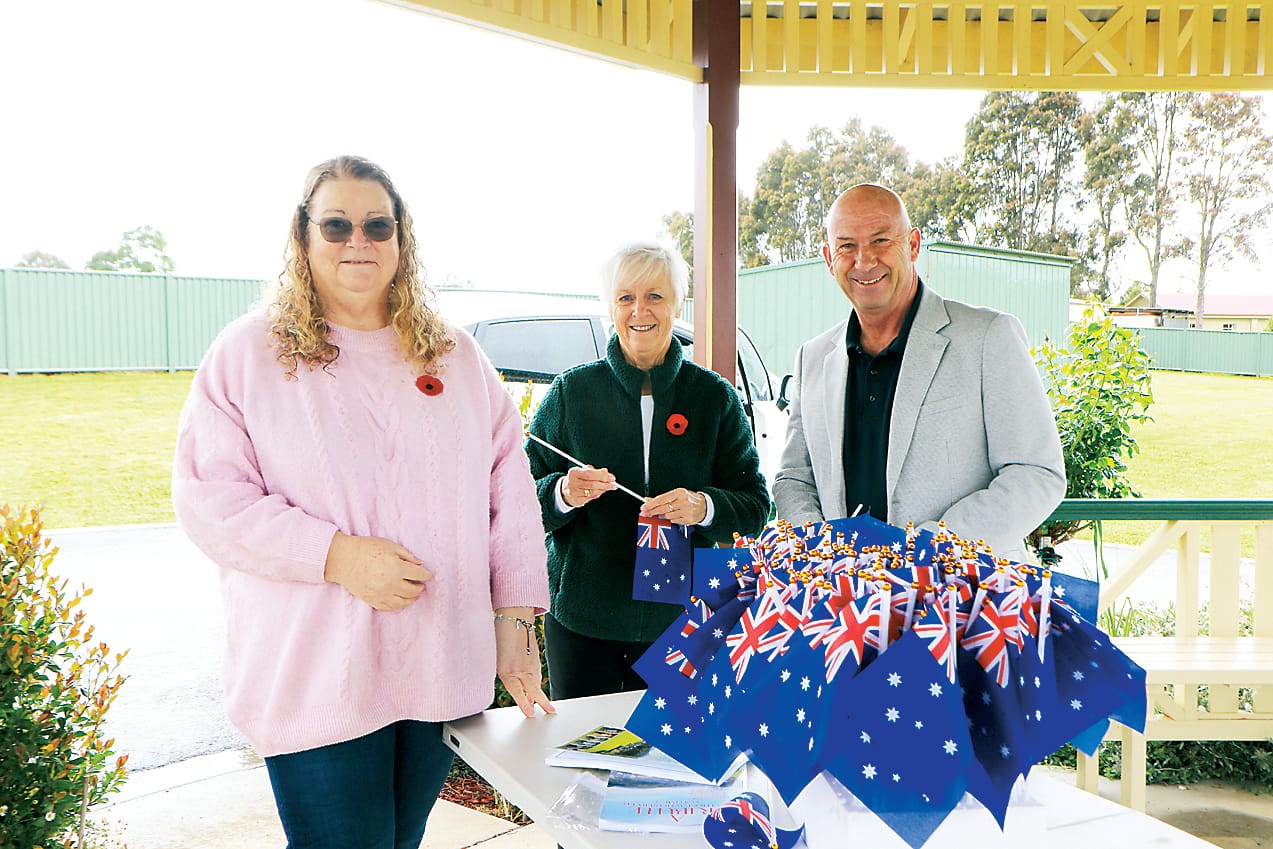 Flag honours at cemetery