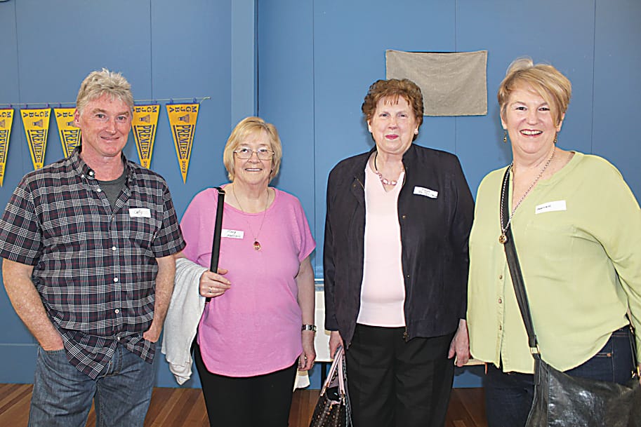 Past players Cliff Garner, Margaret Harrison, Fay Phillips (Arnup) and Heather Hastings.