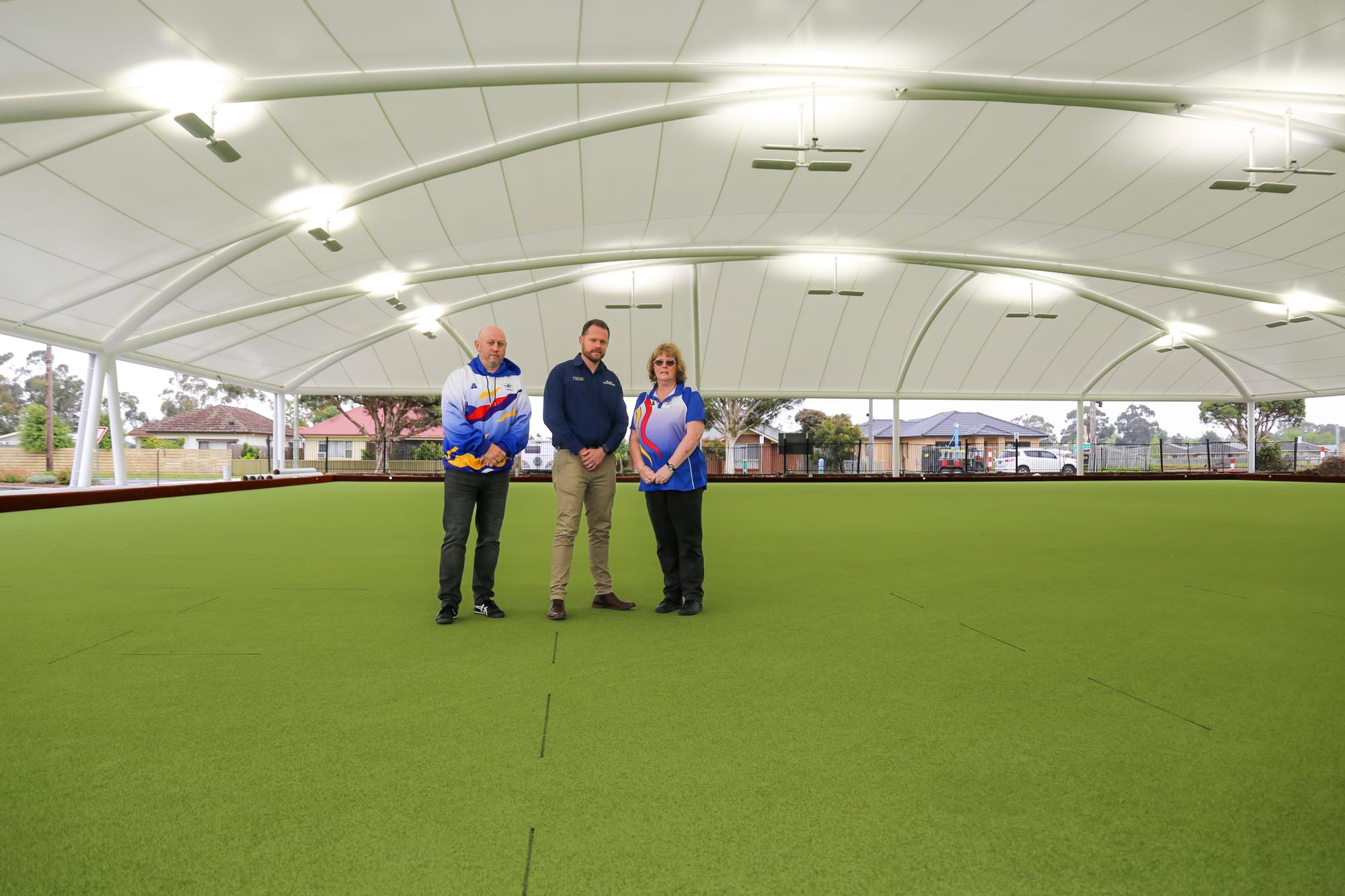 The dome unveiled at Longwarry