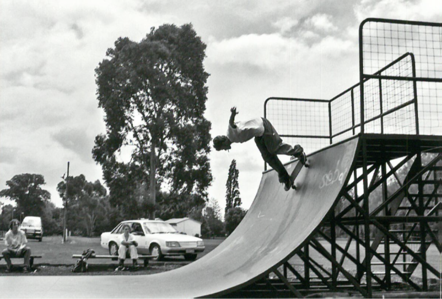 WRC class of 97 student Dwayne Hawke enjoys some skateboarding.