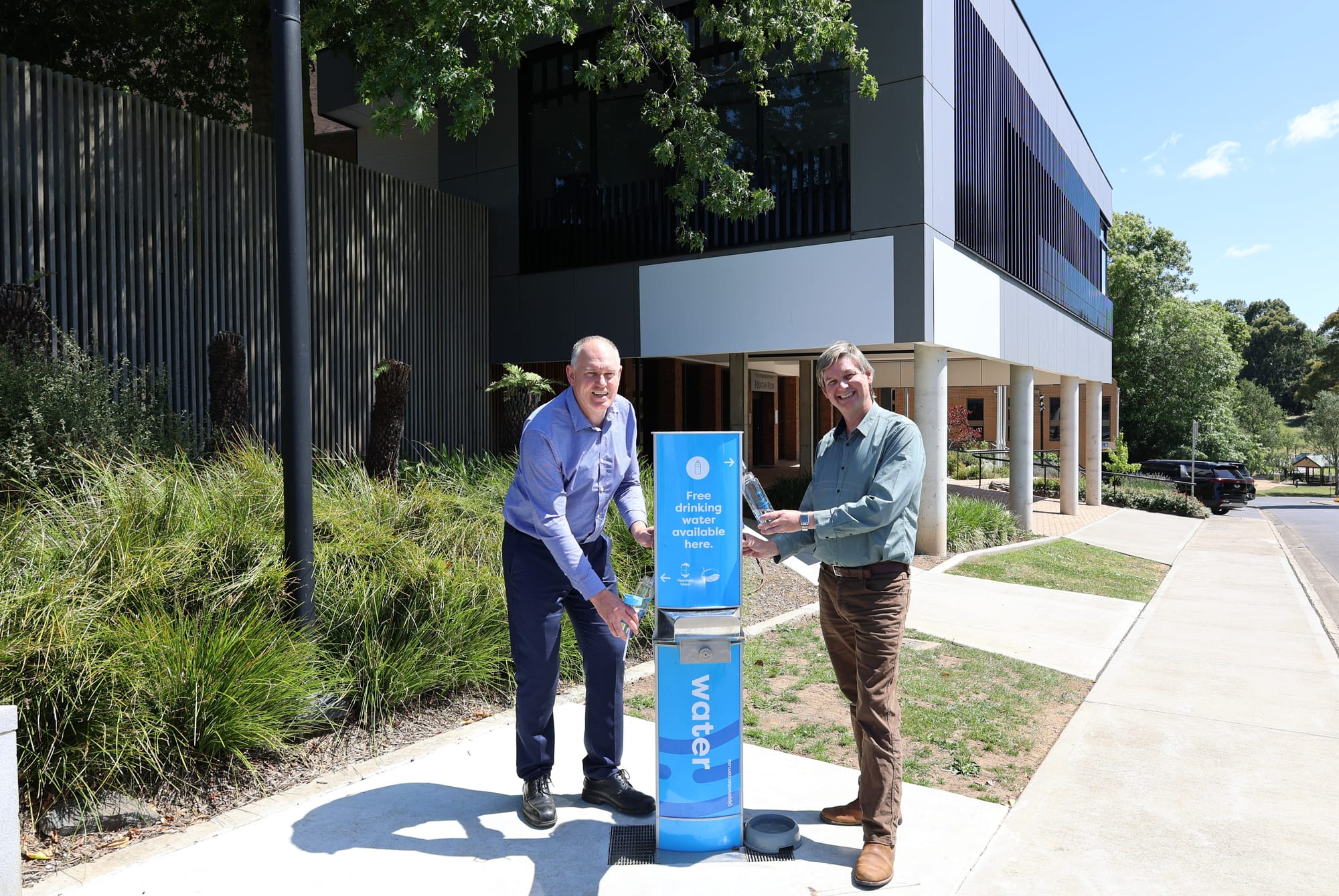 New fountains installed