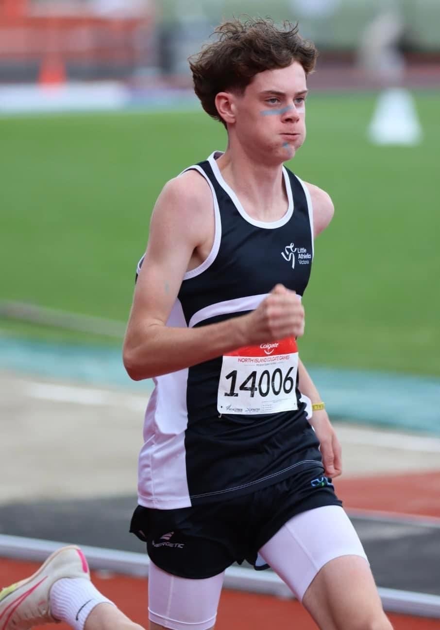 Warragul local James Denton competes in the North Island Colgate Games in New Zealand last week.