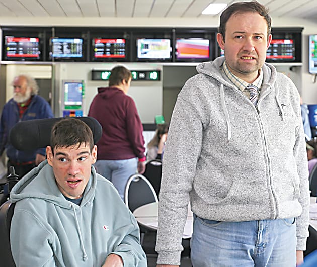 Ben Gleeson and Rhett Saxton from Scope Gippsland enjoyed their day at the races.