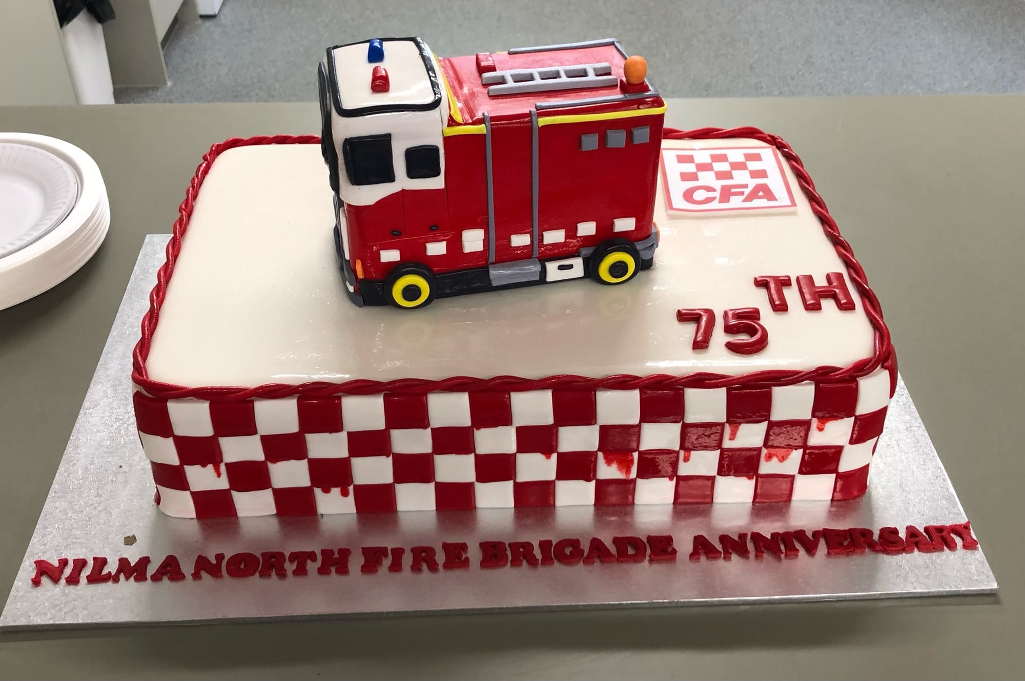 Former Nilma North captain Jamie Magyar was MC at the Nilma North Fire Brigade 75th anniversary celebrations. Current Captain Rob Fergusson (back) talked about the exciting future ahead for the brigade.