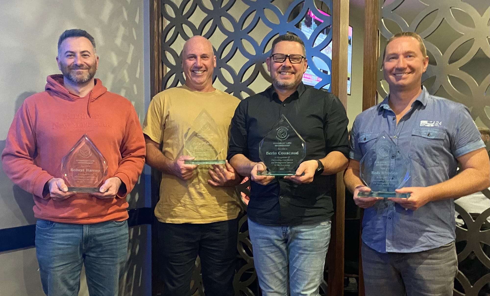 Four new life members for volleyball league