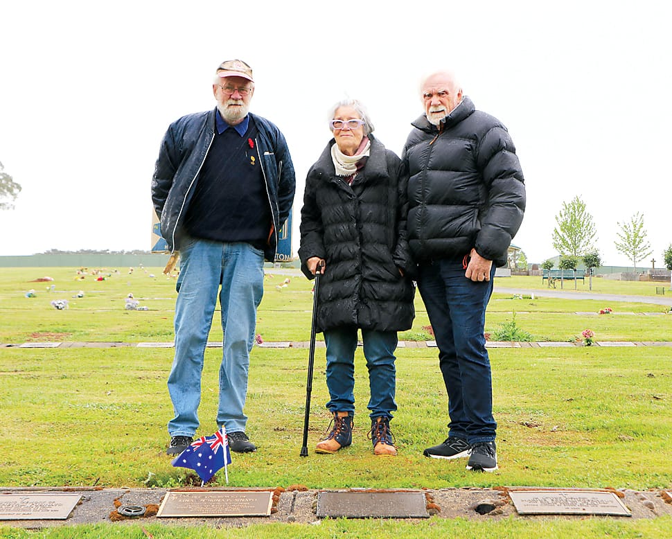 Flag honours at cemetery