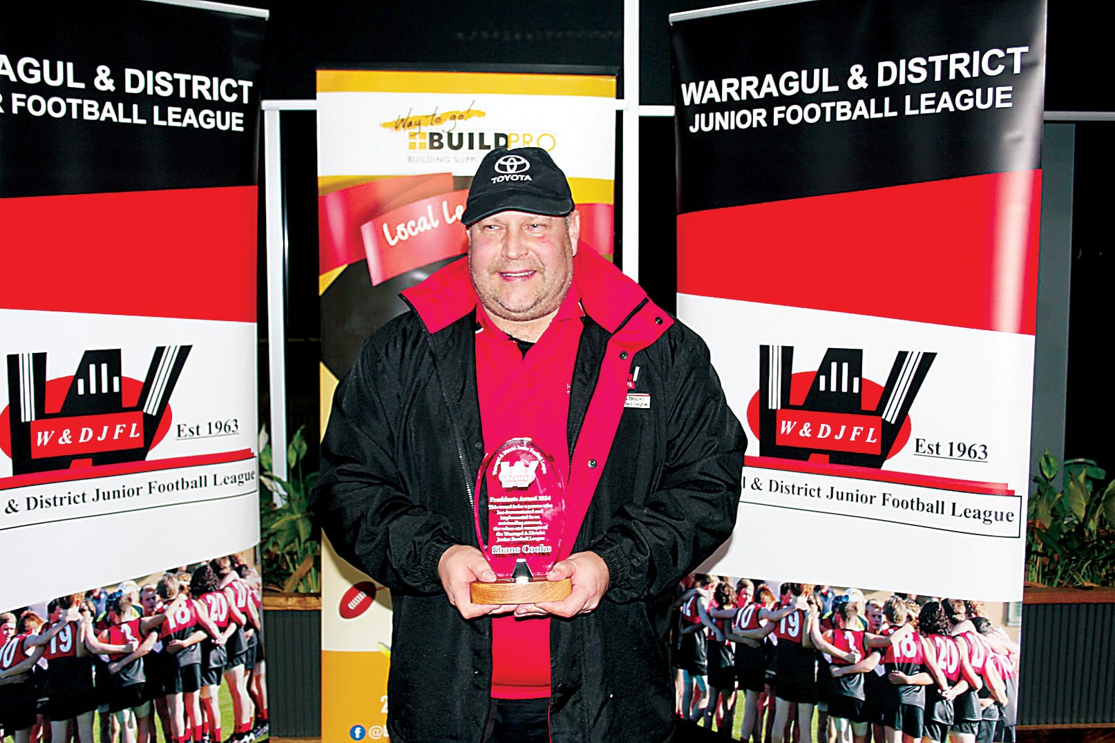 Shane Cooke was awarded volunteer of the year.