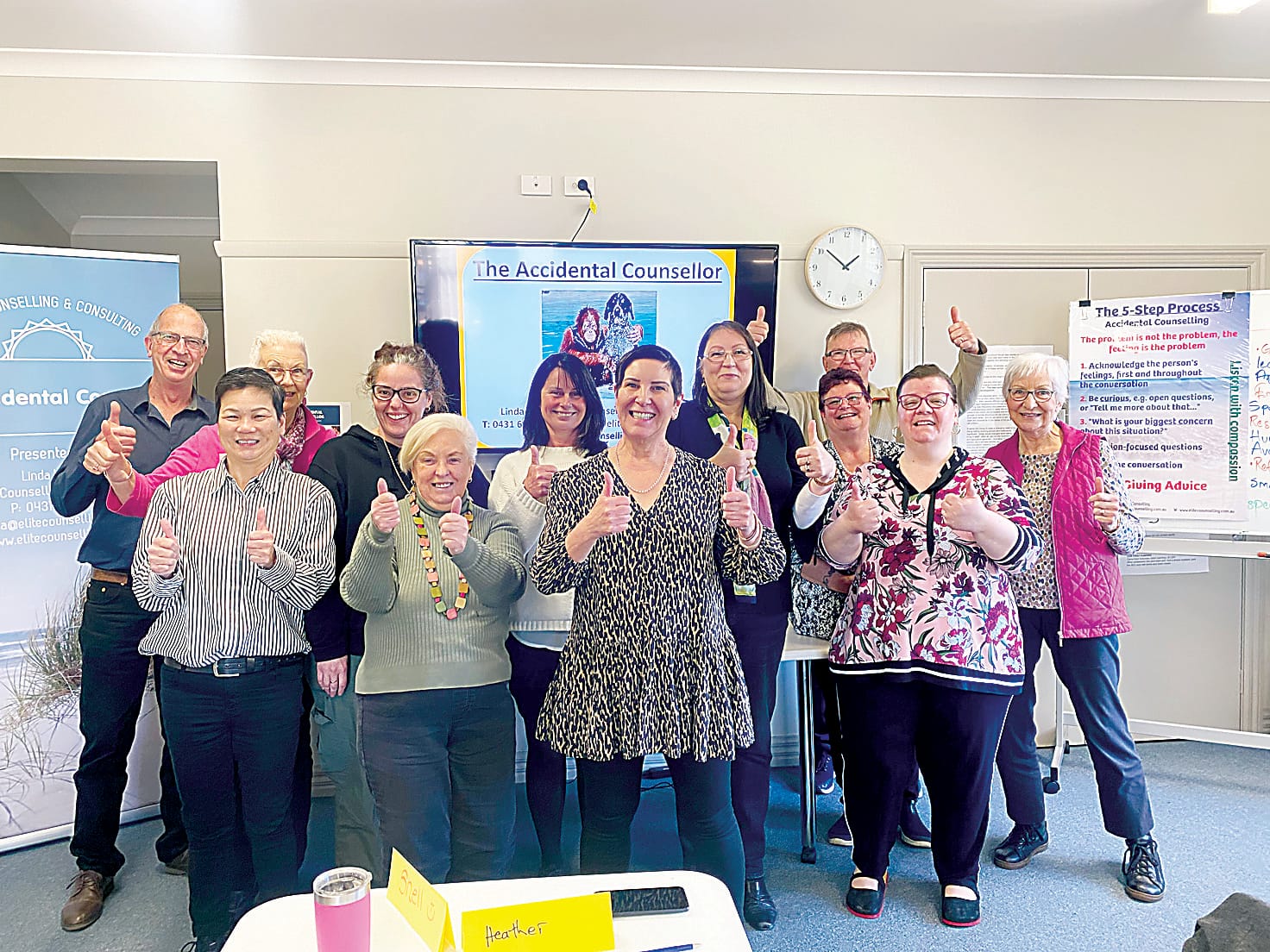 Training program for accidental counsellors