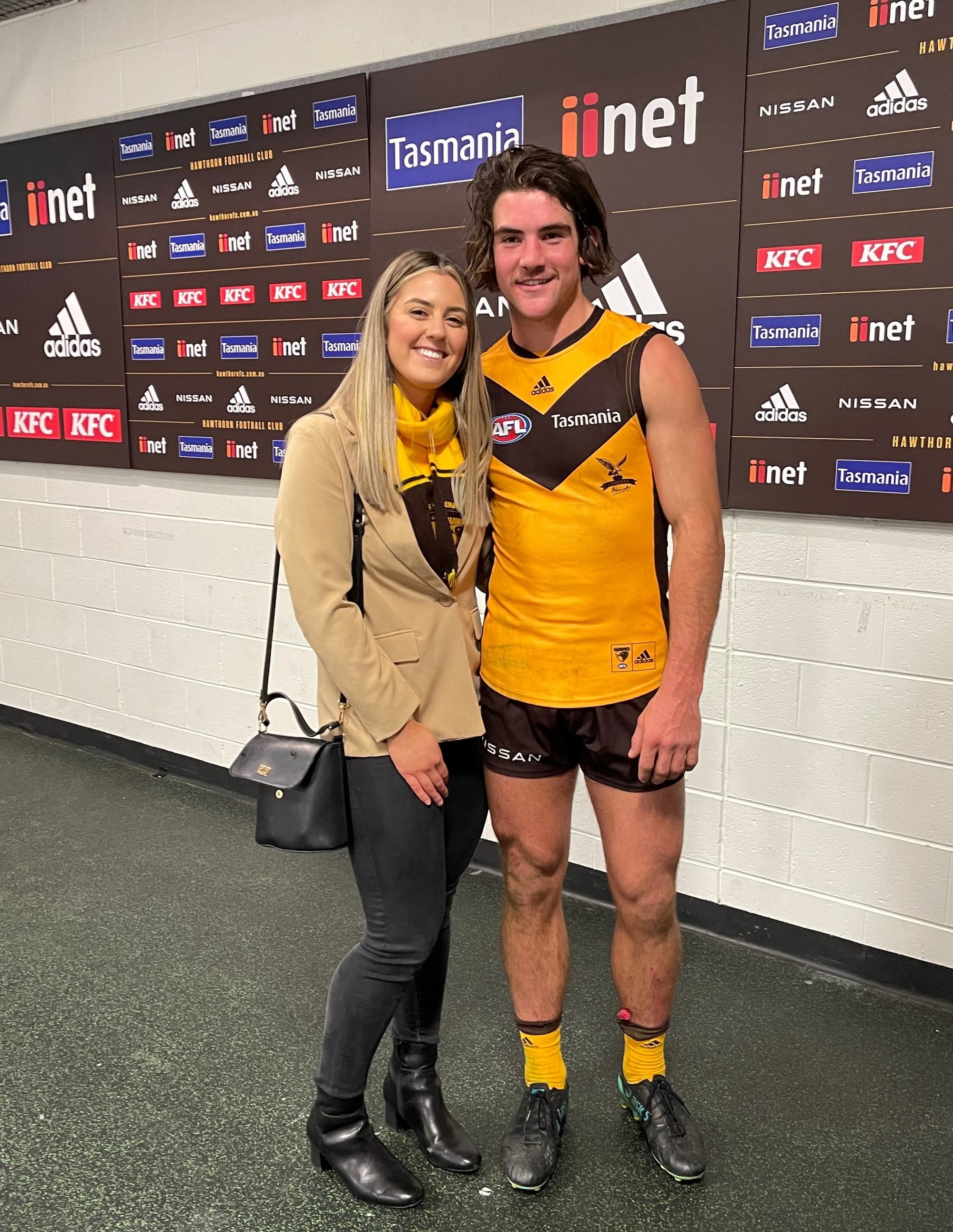 Record night for AFL debutant Jai Newcombe