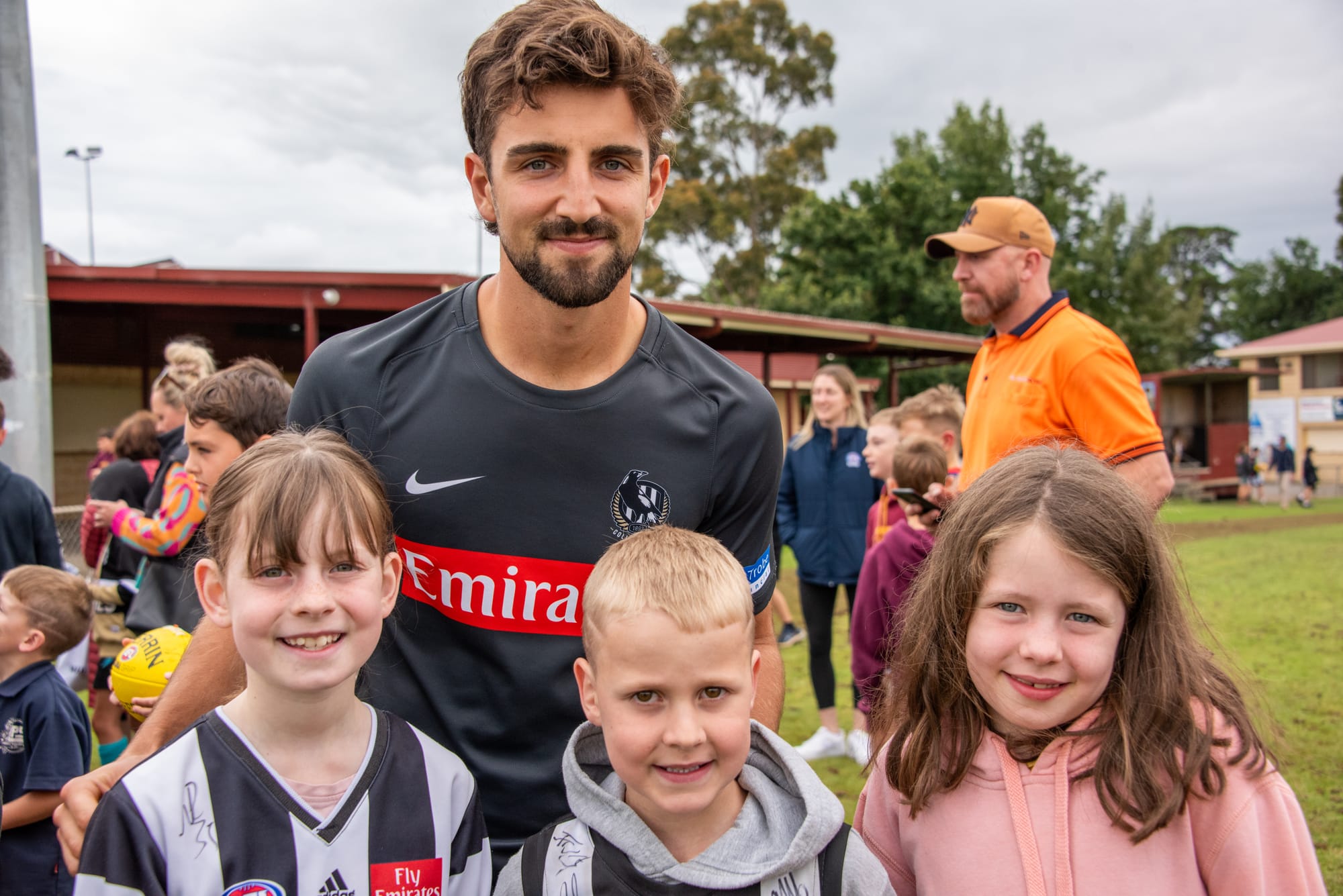 AFL premiers meet young footballers