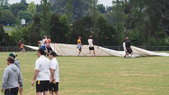 First rain affected cricket for the season