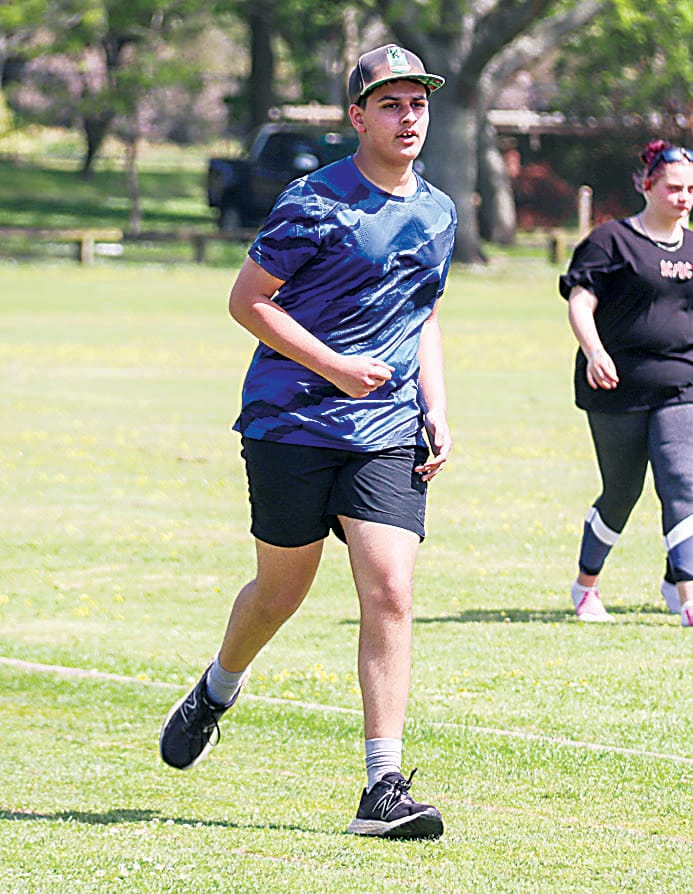 Marcus sets his eyes on the finishing line.